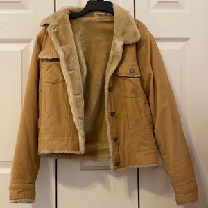 Tan Faux Fur lined Hurley Jacket